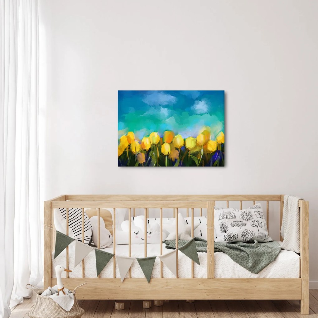 Sárga tulipán képe (70x50 cm)