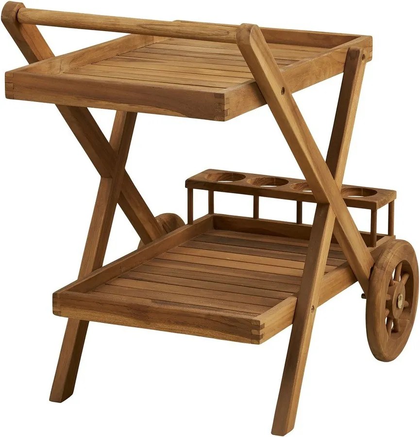 Tömörfa zsúrkocsi 50x86 cm Pasaku – House Nordic