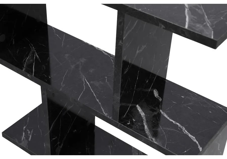 Kis asztal Life - Fekete, Marble
