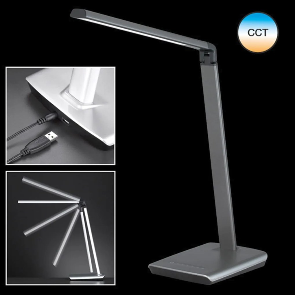 Fischer & Honsel modern asztali lámpa bright szürke fhl50433