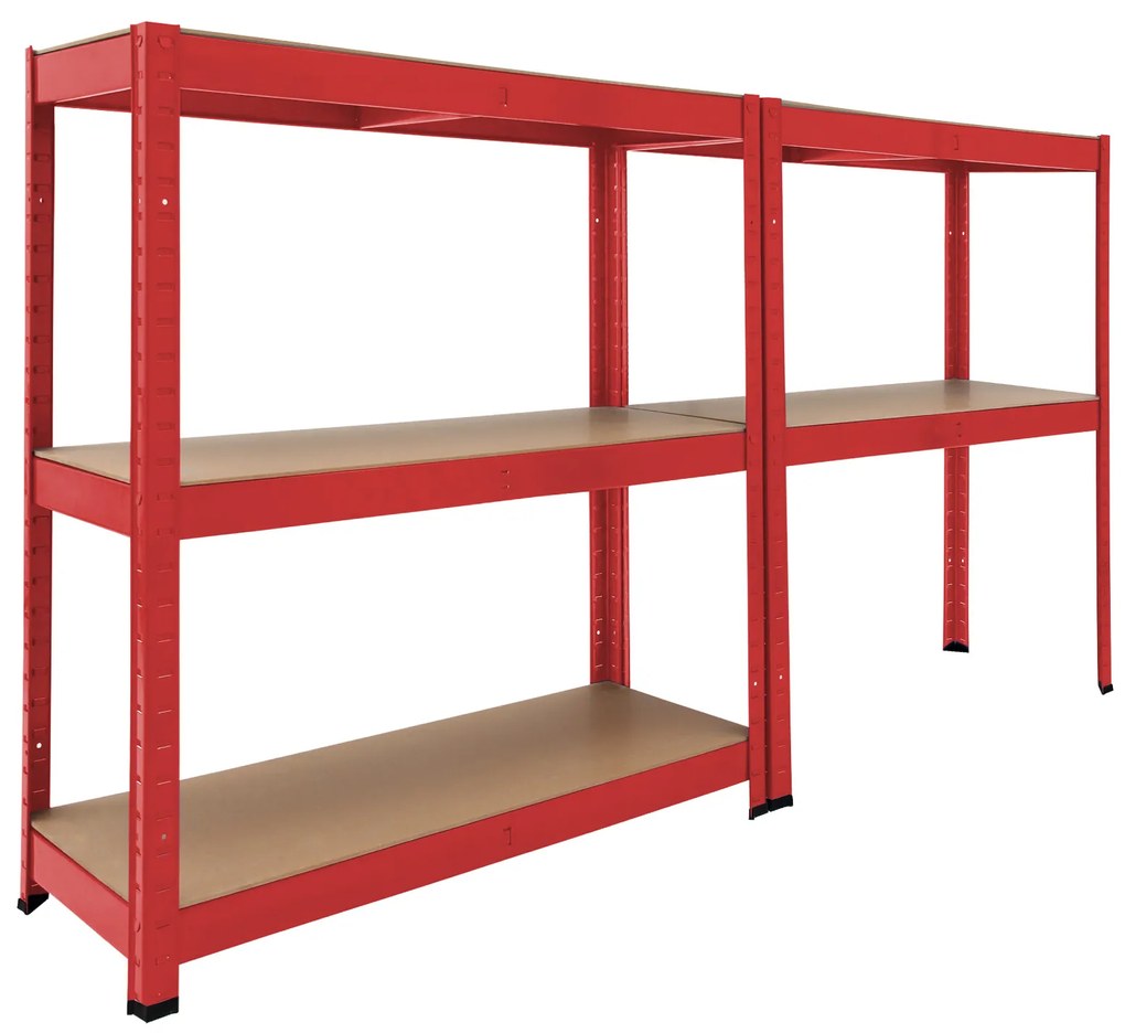 monzana® Polc 180x90x40 cm - piros