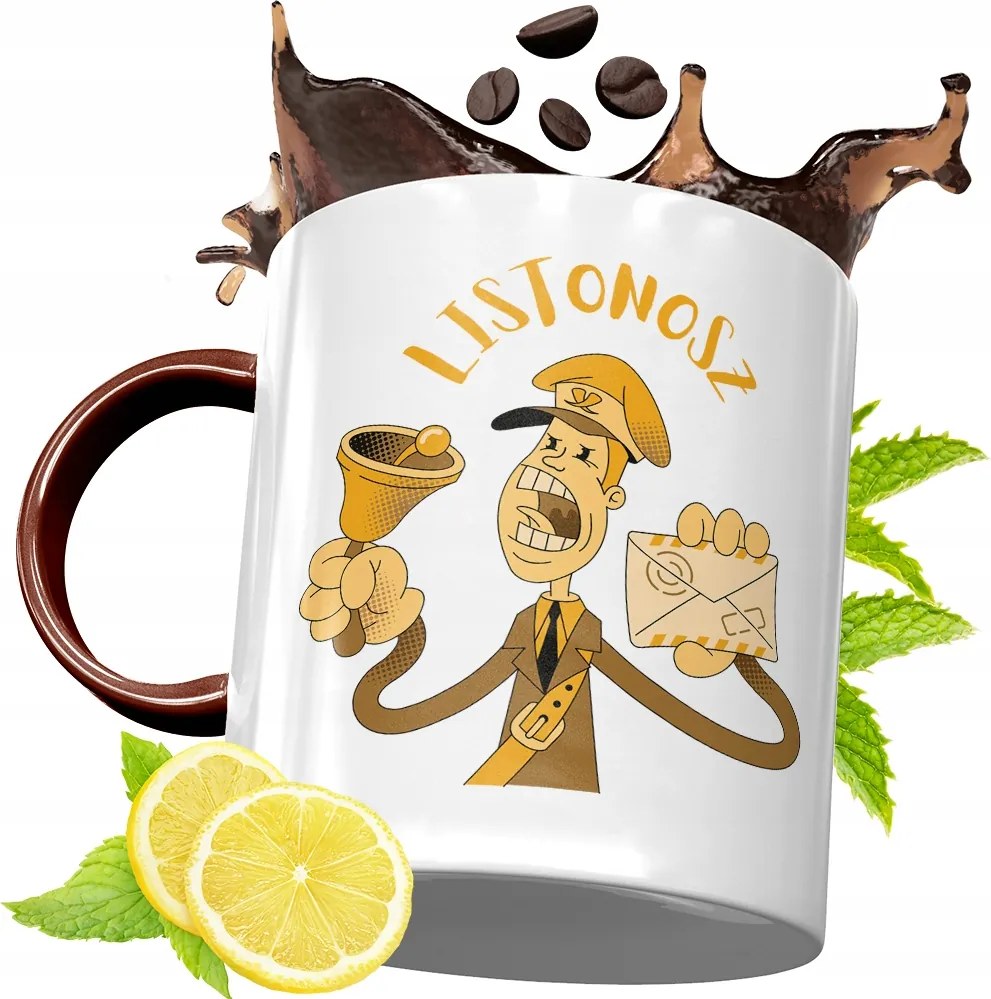 Bordó Bögre Postásnak Születésnapra Ajándék fényképes nyomattal