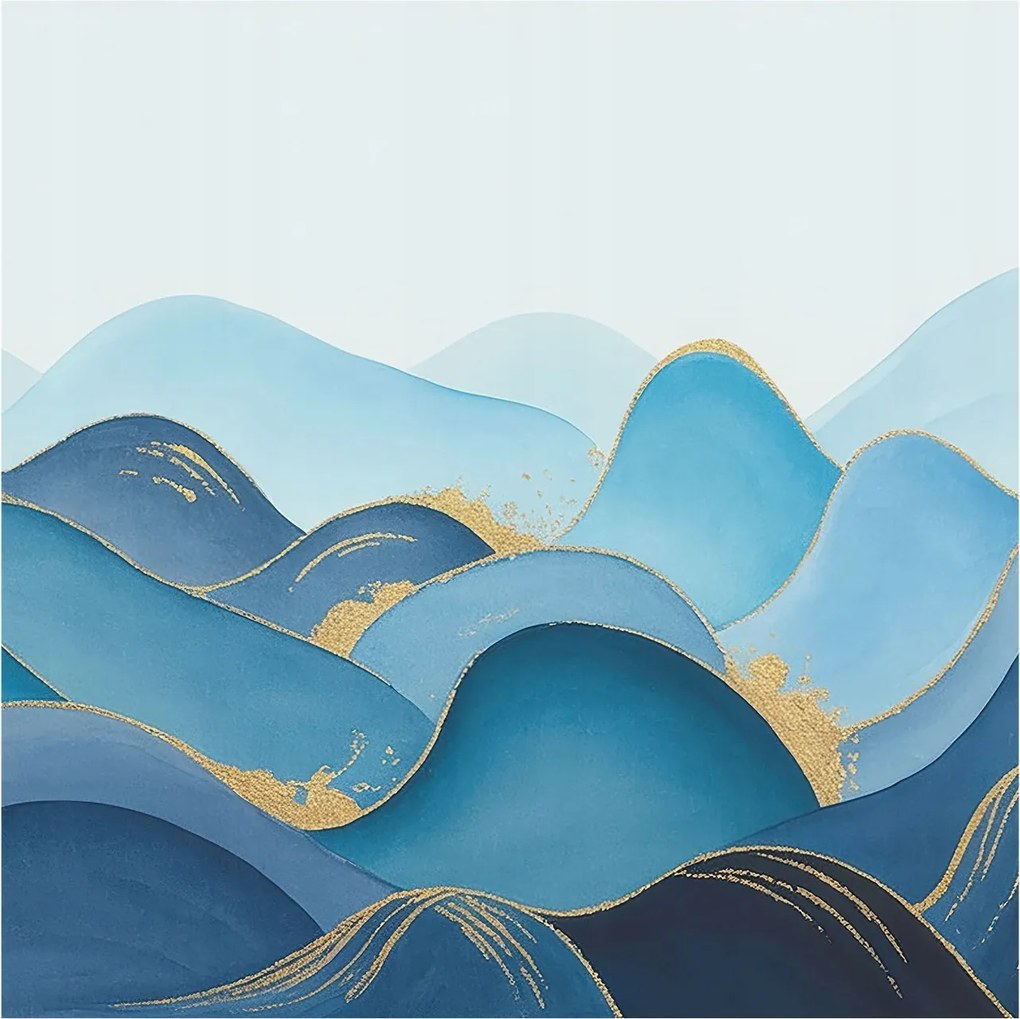 Flizelin tapéta Divatos 3D fali hullámos táj 250x250 ragasztóval