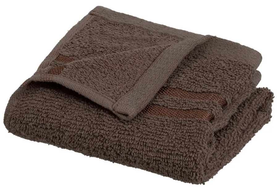 Barna frottír pamut törölköző 30x50 cm Simple – Casa Selección