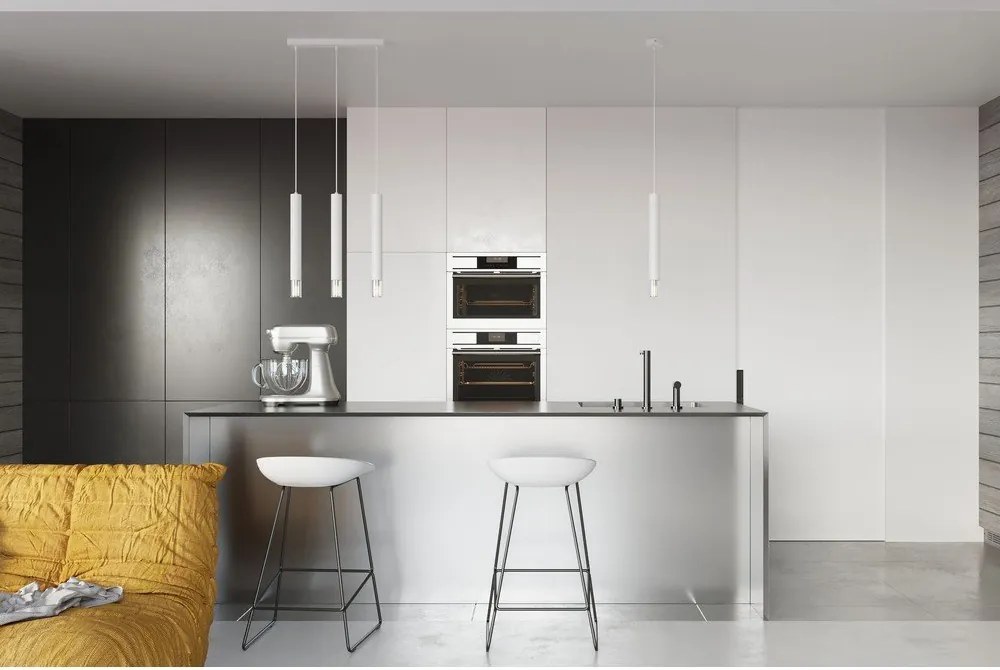 Fehér fém függőlámpa ø 8 cm Vittoria – Sollux