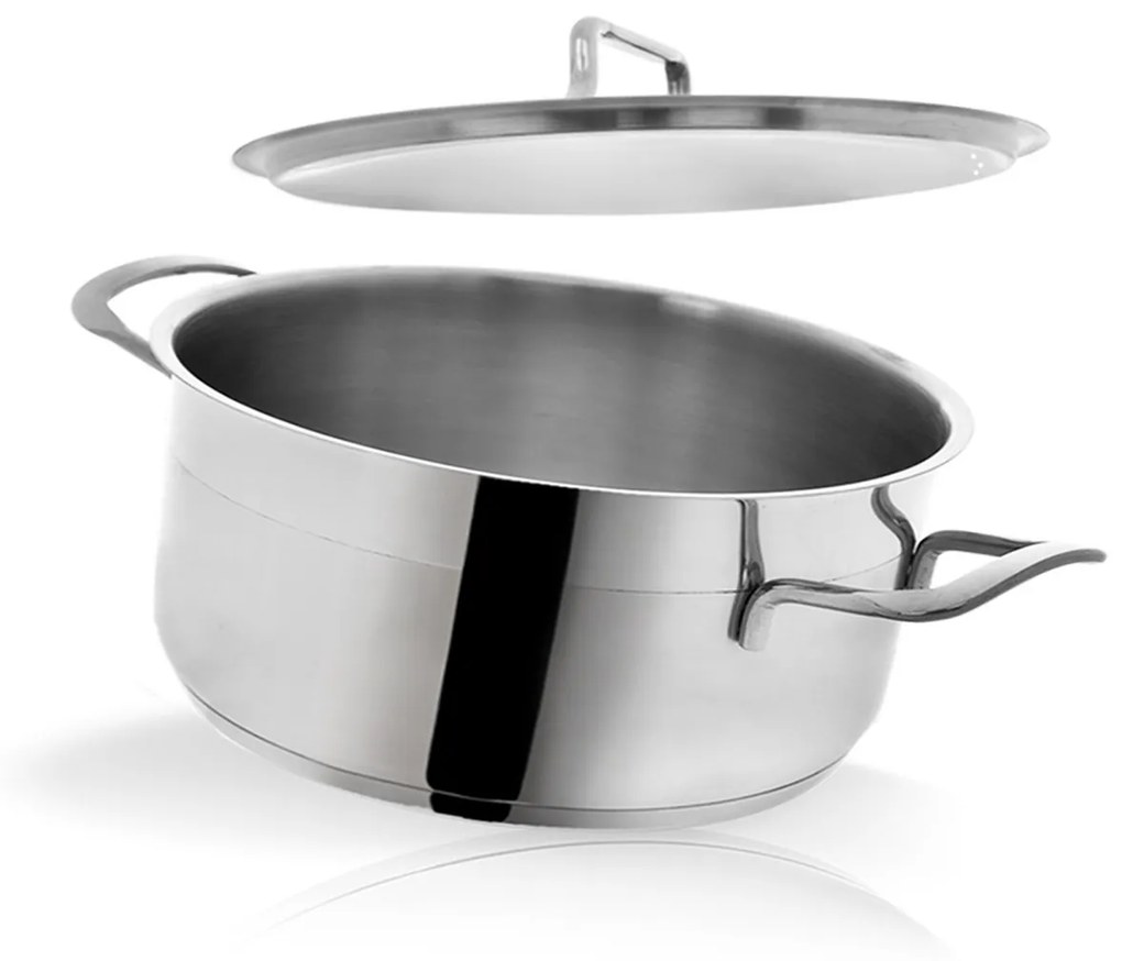 Orion Anett rozsdamentes acél edény fedővel 8,2 l, 8,2 l