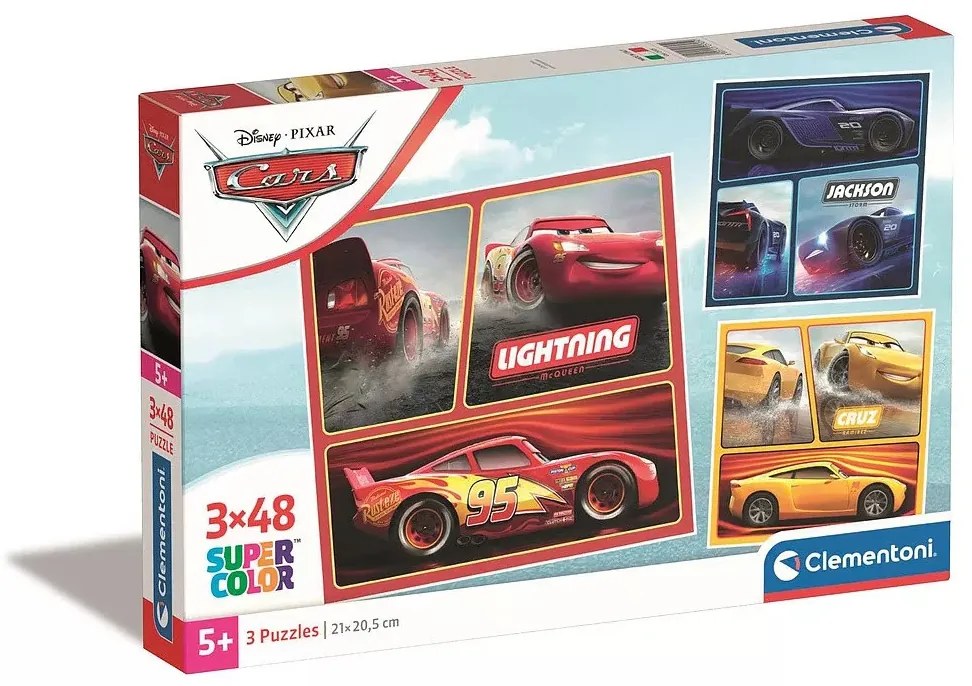 Disney Verdák Rivals 3x48 db-os puzzle Clementoni