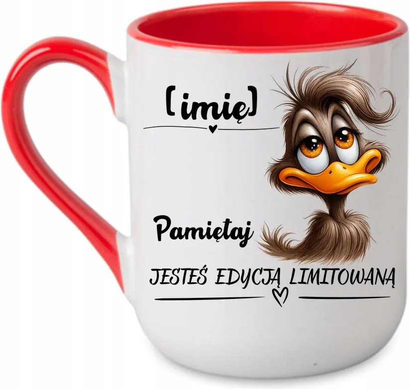 Coffee bögre "Emlékezz, limitált kiadás név" Piros 330