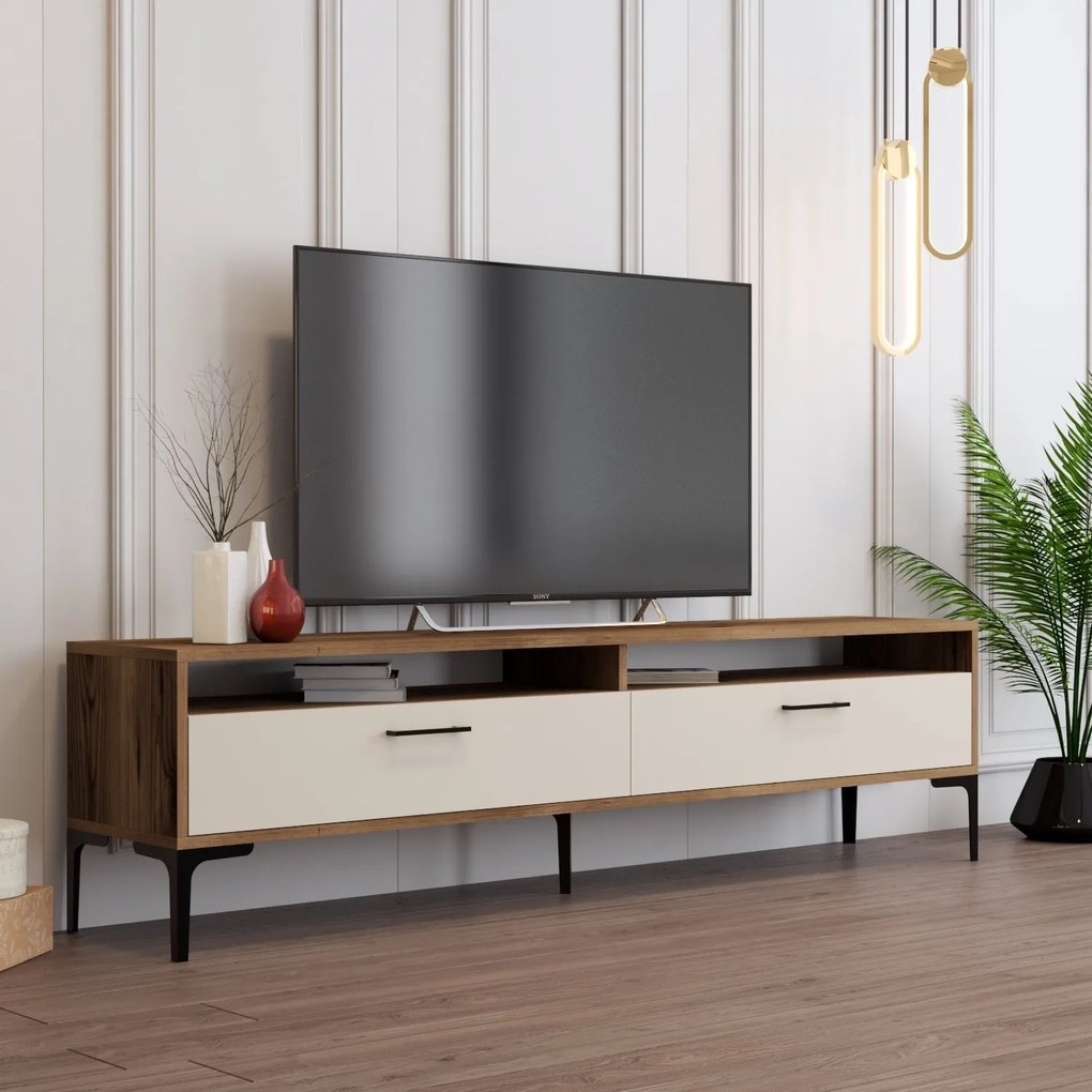 TV asztal/szekrény Irma 2 (dió + krém). 1088903