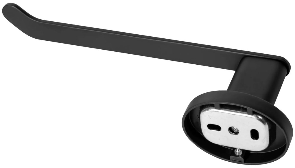 Falra szerelhető wc papír tartó Black 322186