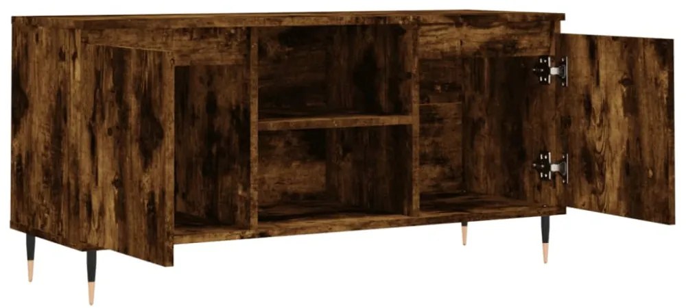 füstös tölgy színű szerelt fa TV-szekrény 104x35x50 cm