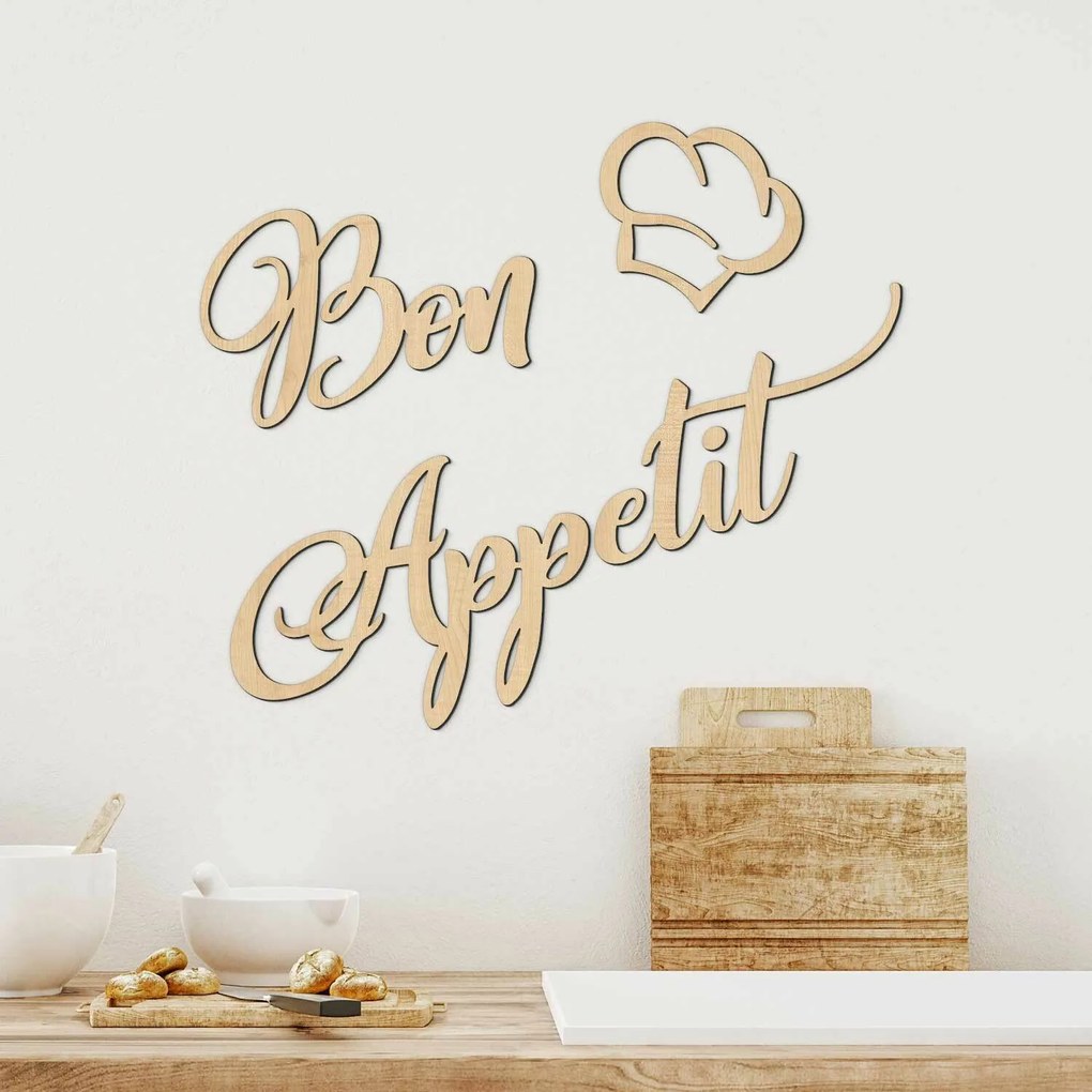 DUBLEZ | Fa felirat a konyhába - Bon Appetit