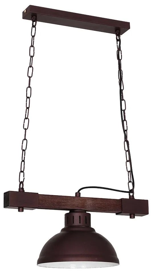 Csillár láncon HAKON 1xE27/60W/230V sötét