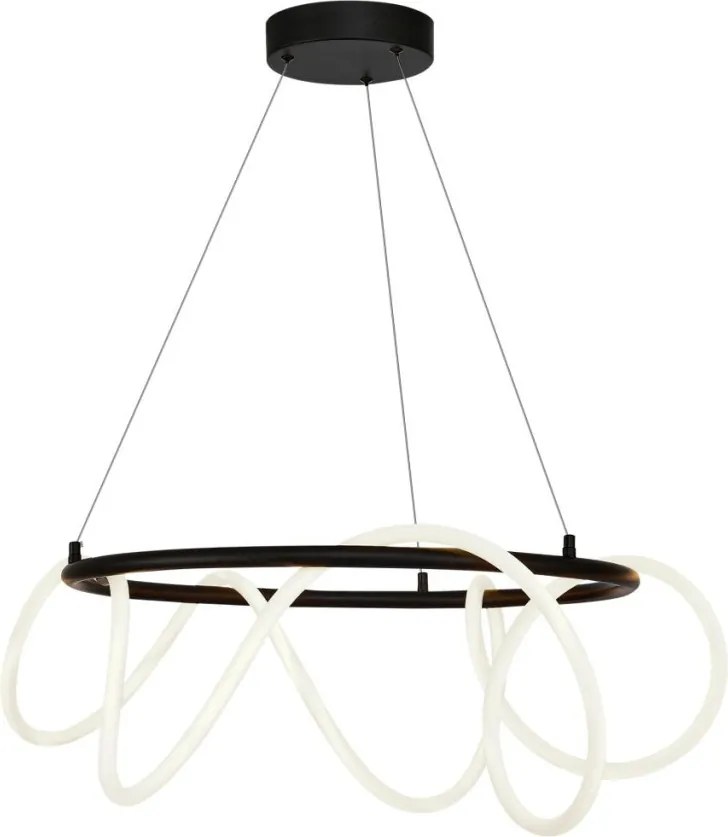 ZUMA LINE 20006PL-BK BALBO Modern Led Függesztett Lámpa Fekete LED IP20