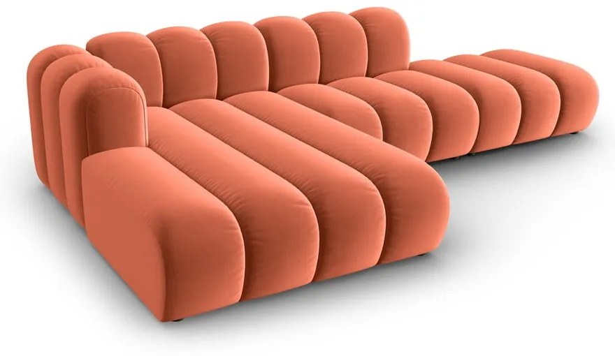 Rózsaszín sarokkanapé (bal oldali) Lupine – Micadoni Home