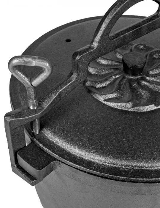 Öntöttvas edény lábakkal 5 literes