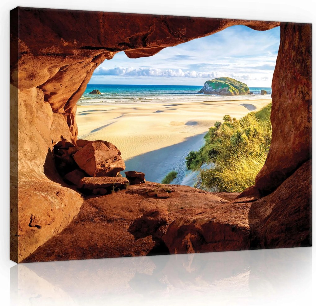 Vászonkép 70x50 Tengeri szellő pasztell óceán tájkép Eko stílusú nappaliba