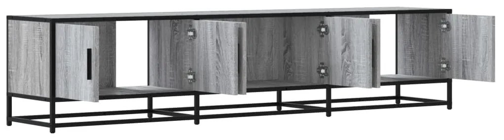 szürke sonoma színű szerelt fa TV-szekrény 180 x 35 x 41 cm