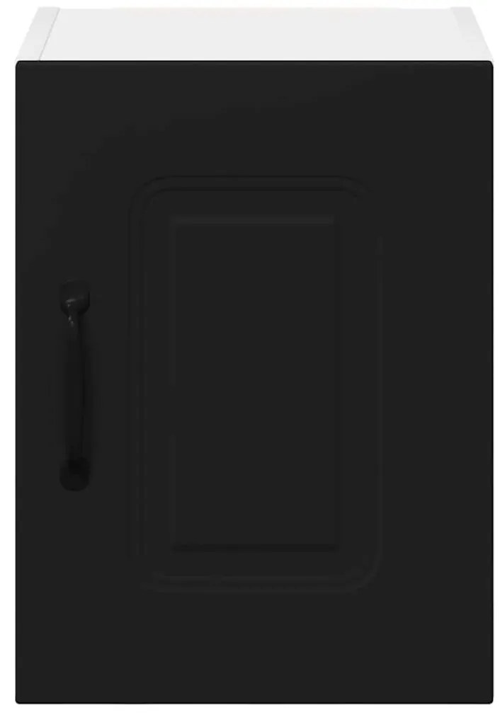 Fali konyhaszekrény polcokkal Fekete 30 x 31 x 40 cm Faanyag