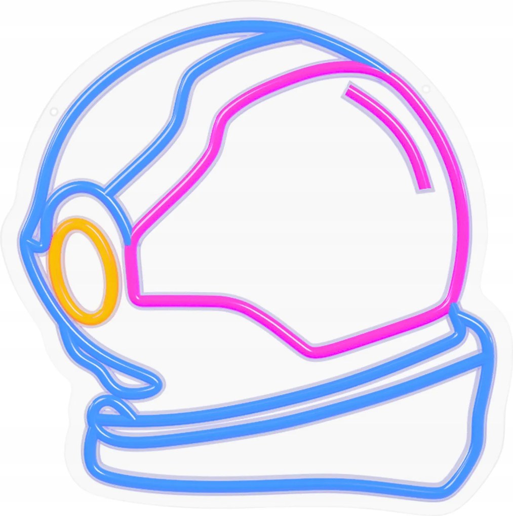 Neon LED-es fali asztronauta többszínű éjjeli lámpa plexi dekoráció