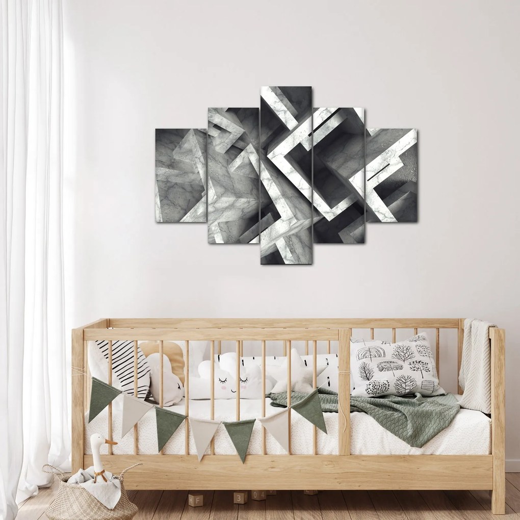 Absztrakt kép kocka (150x105 cm)