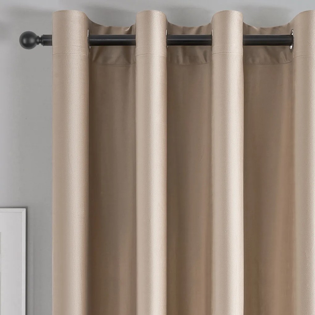 4Home Manila sötétítő függöny bézs, 150 x 250 cm