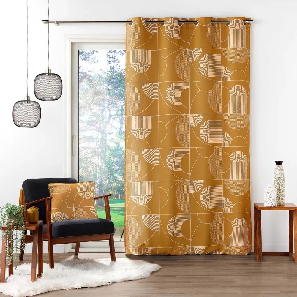 Rézszínű függöny 140x280 cm Esquisse – douceur d'intérieur