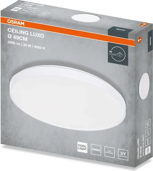 Osram - LED mennyezeti lámpatest CEILING LUXO LED/36W/230V Ø 49 cm fehér