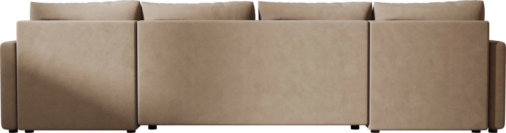 VENORIA U alakú kihúzható ülőgarnitúra, 285x146 cm, bézs + 2 párna INGYEN