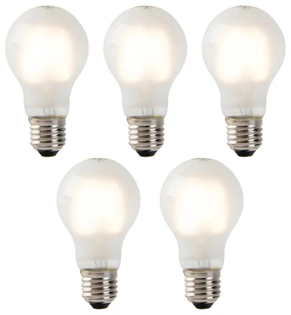 5 db-os készlet E27 LED izzó fagyasztott üveg A60 2W 180lm 2700K