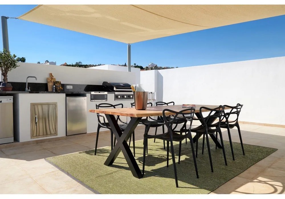 Khaki kültéri-beltéri szőnyeg 60x125 cm Effi Apple – Pappelina