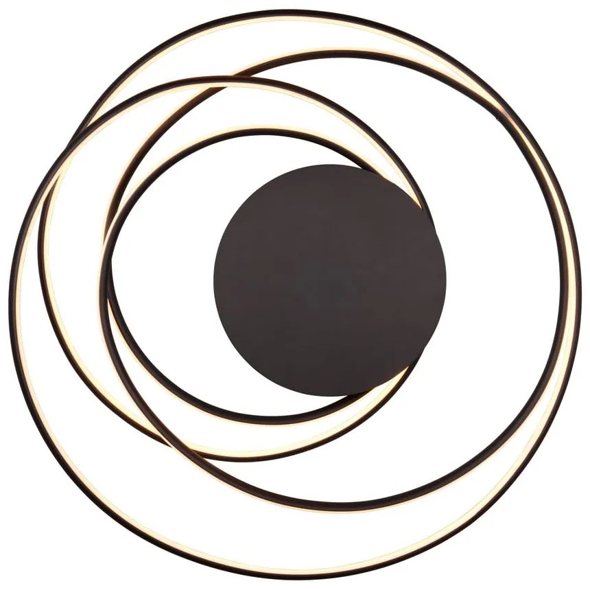 Fekete LED mennyezeti lámpa fém búrával Nala – Trio Select