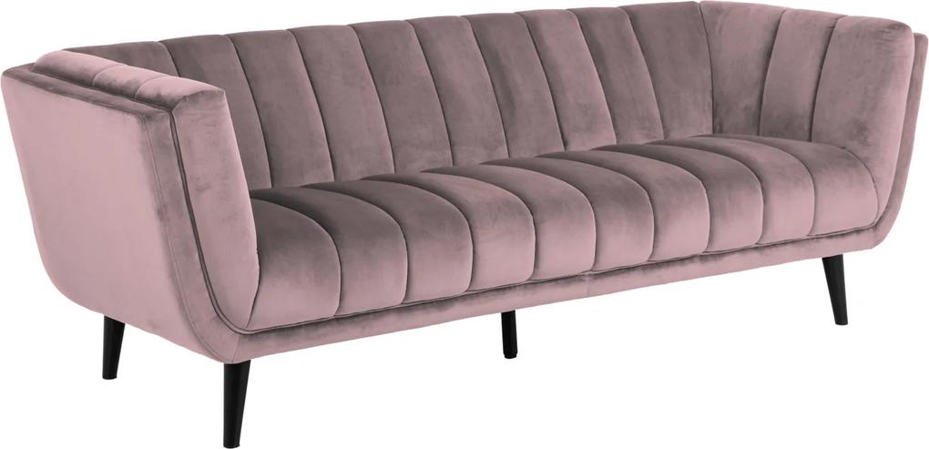 Háromszemélyes kanapé Raquel rózsaszín