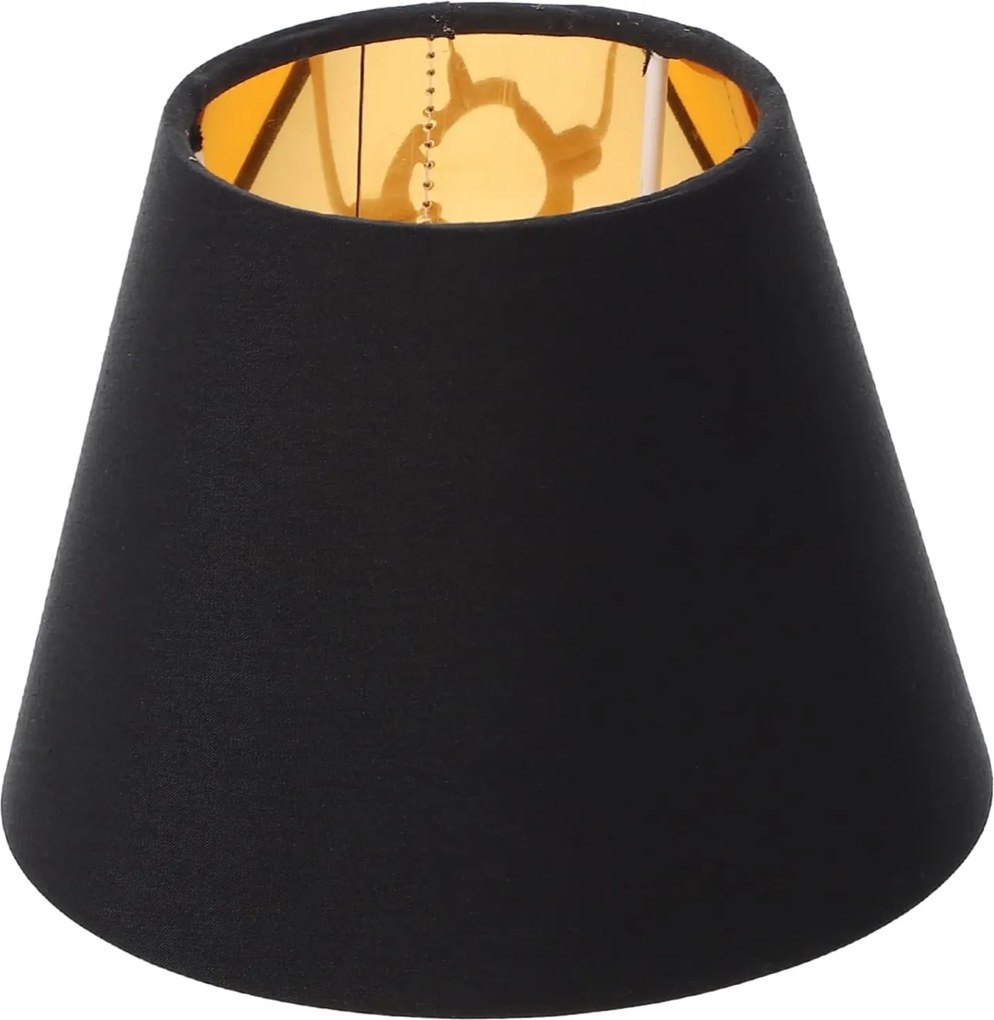 Lámpaernyő Lámpabúra 9x15X12 Fekete Arany