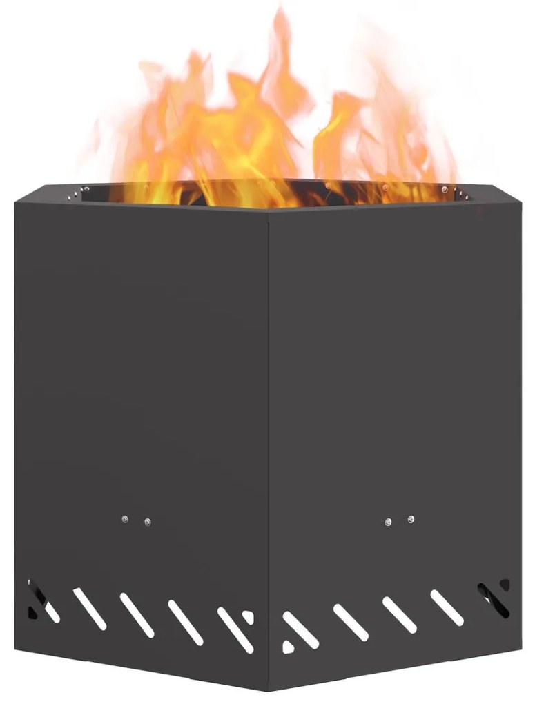Tűzrakó Fekete 58 x 58 x 51 cm Acél