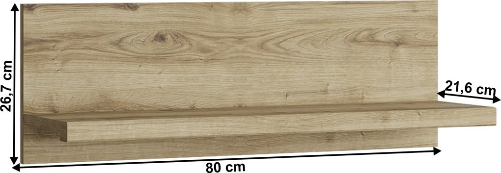 Polc 80, navarra tölgy, DORSI