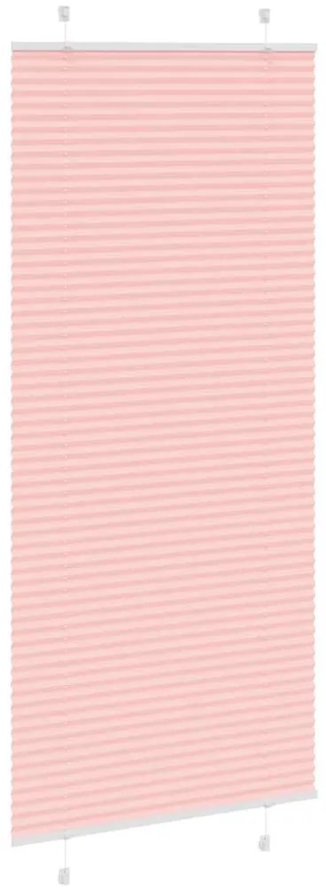 pliszírozott redőny rózsaszín 85x200 cm szövetszélesség 84,4 cm