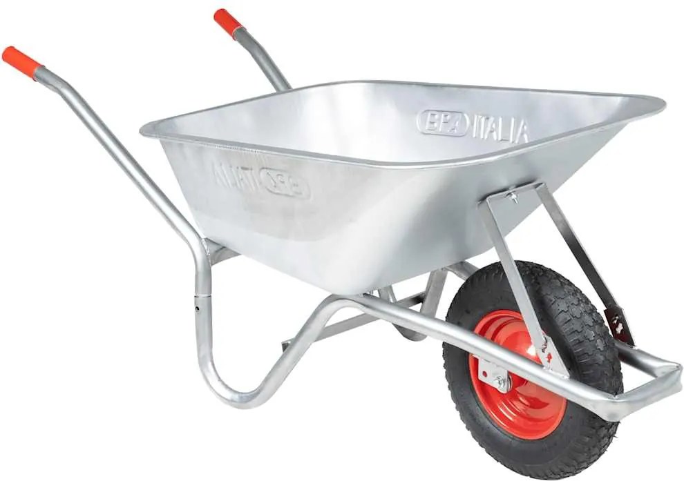 vidaXL talicska 90 L 150 kg Horganyzott acél és műanyag