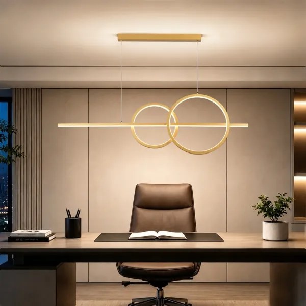 BRILAGI - fényerőszabályozható LED csillár kábelen SIGNATURE LED/53W/230V 120 cm arany + távirányító
