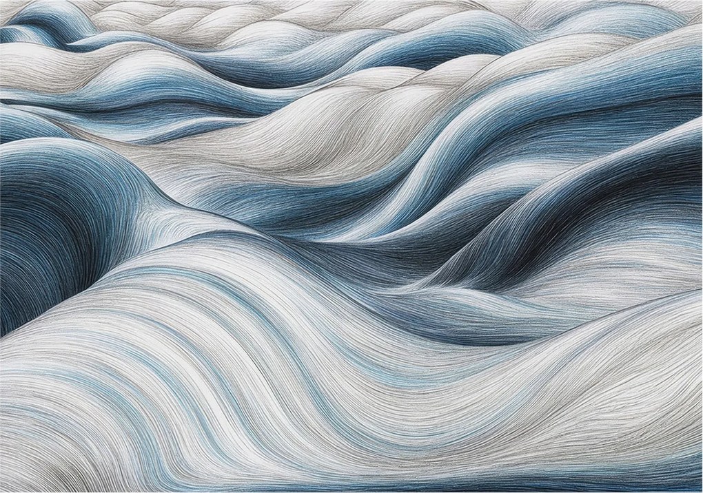 Dekoratív Fotótapéta Hálószobába Puha hullámok 208x146 Ragasztó