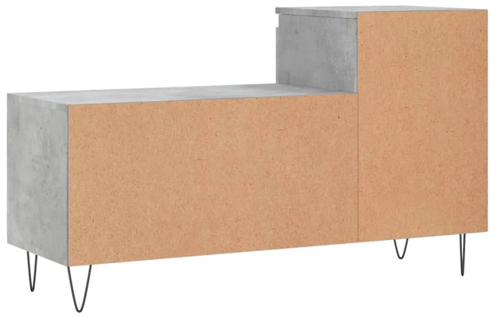 vidaXL betonszürke szerelt fa cipőszekrény 102x36x60 cm