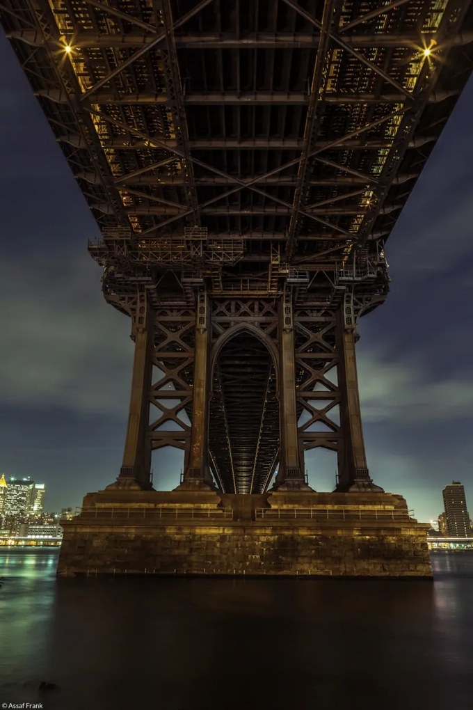 Poszter 20x30cm Manhattan híd a keleti folyó felett, Assaf Frank