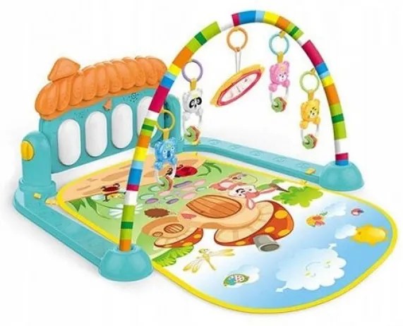 Zongorás játék szőnyeg állvánnyal Mesebeli erdő