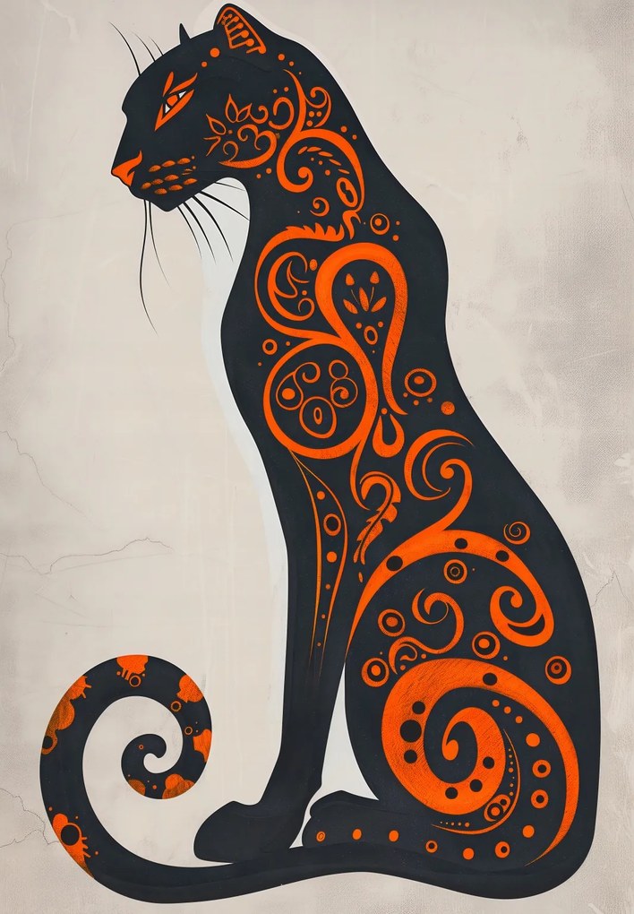 Poszter 68x98cm Művészet és dísz