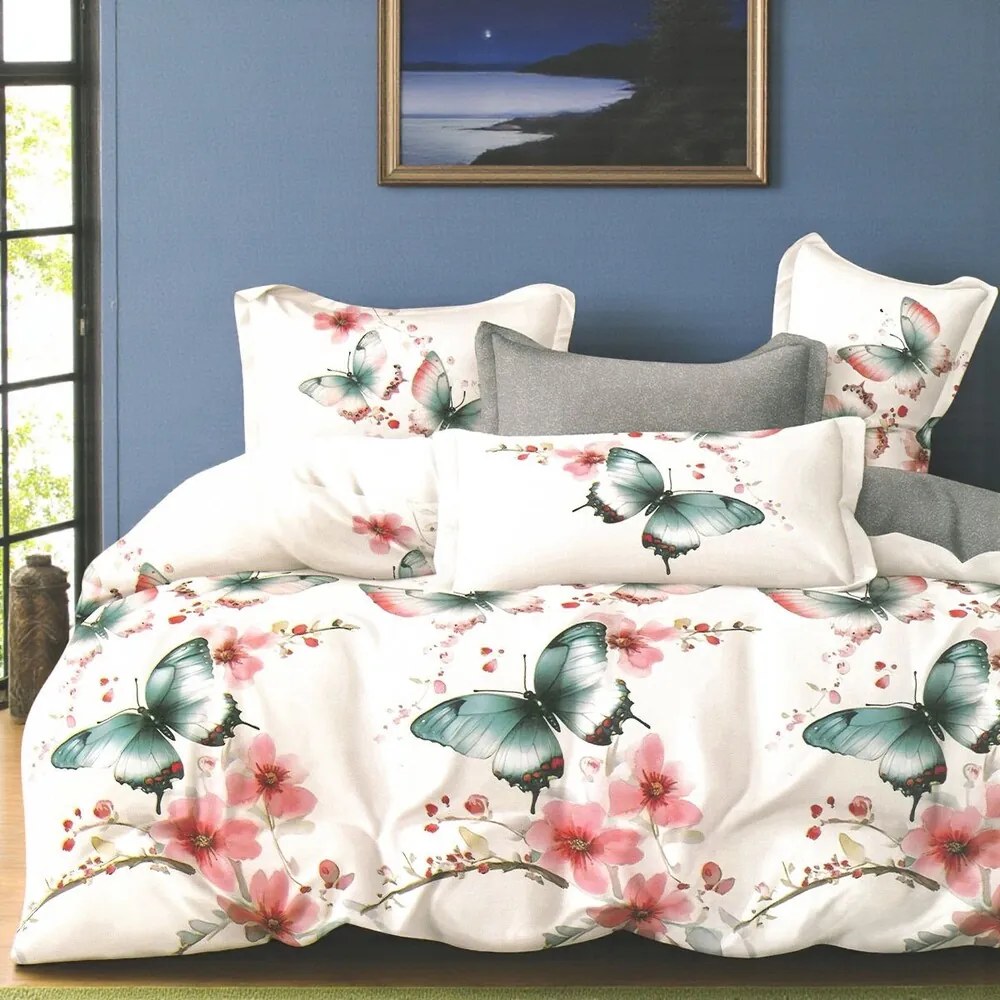 Pamut ágynemű Homa TELIAN BUTTERFLY 7 részes 140X200 cm