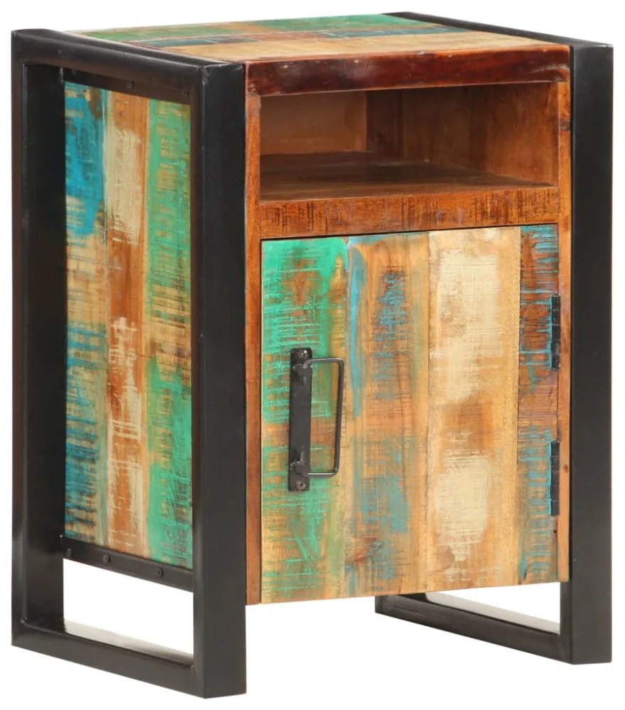 vidaXL tömör újrahasznosított fa éjjeliszekrény 40 x 35 x 55 cm