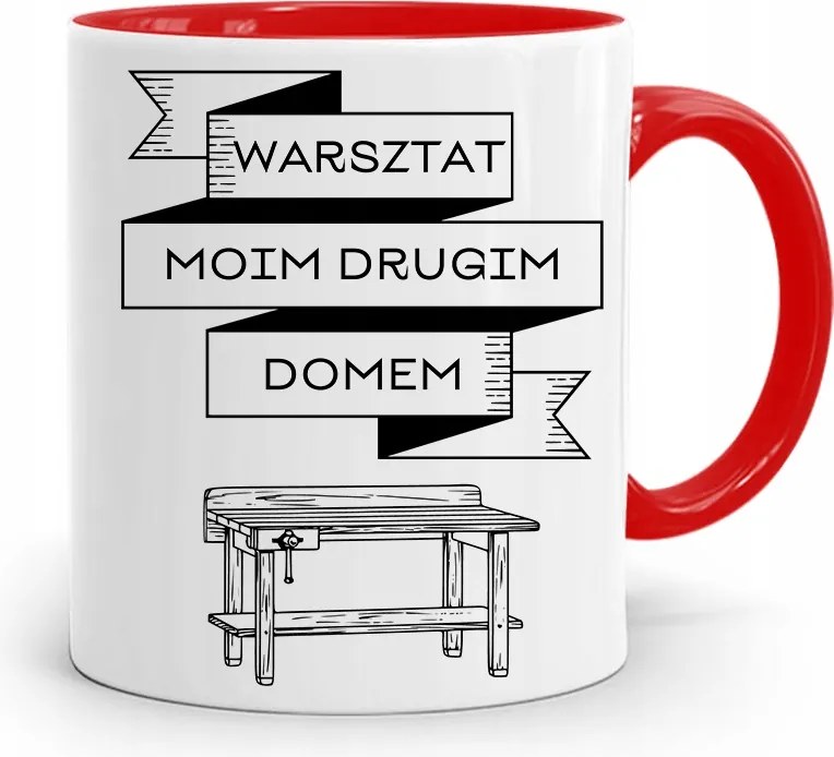 Piros Bögre Asztalos Műhely Második Ház Nyomtatott Fényképpel