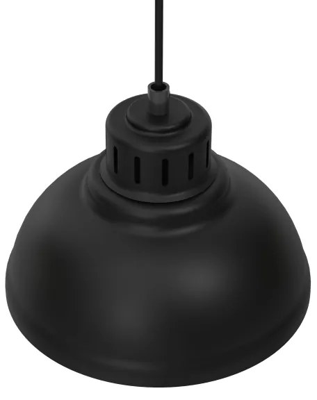 Csillár zsinóron SVEN 4xE27/15W/230V fekete/arany