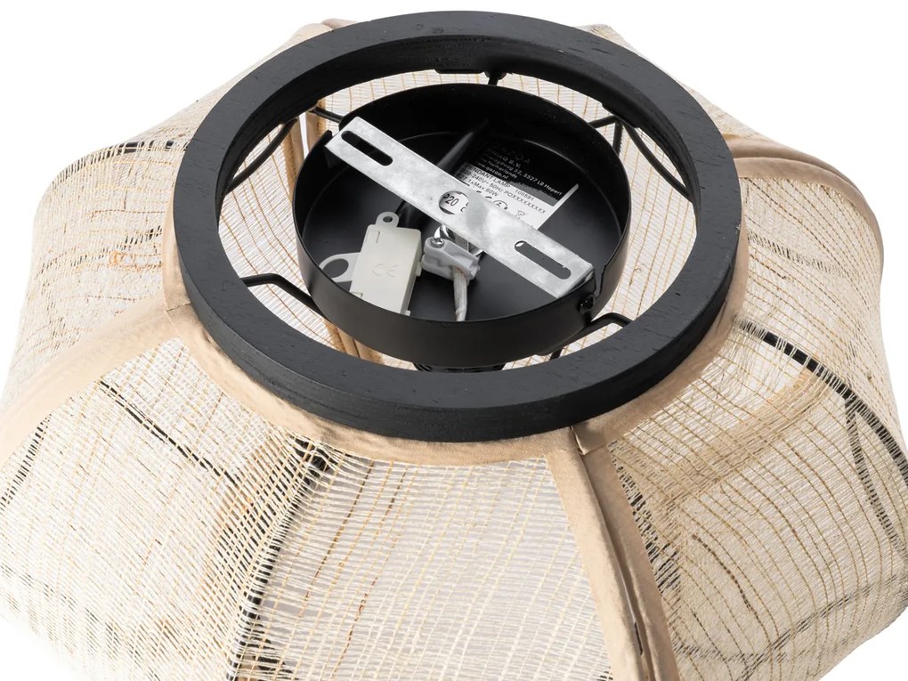 Keleti stílusú mennyezeti lámpa barna - Rob