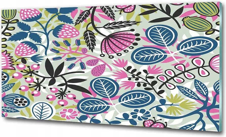 Fotó vászonkép edzett üveg Rózsa 125x50